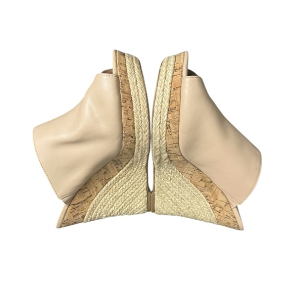 Charles David Andes Leather Wedge Espadrille Sandals Size 
9 1/2. - Picture 3 of 5